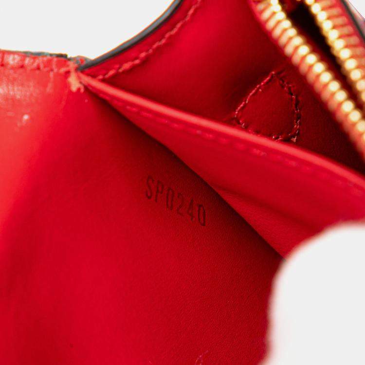 Pre Owned Louis Vuitton Blue Monogram Denim Patchwork Fiore Chain Wallet