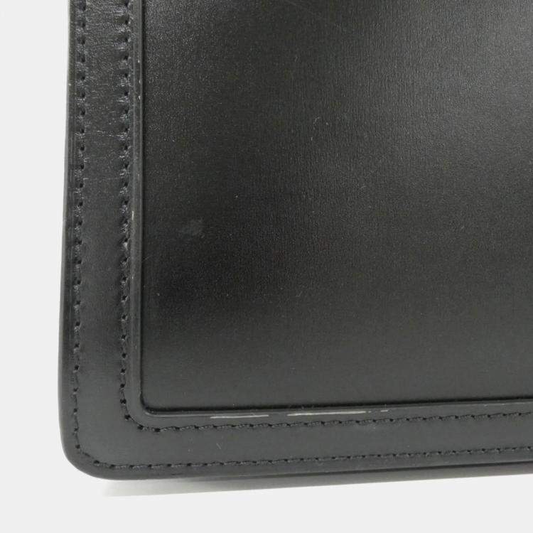 Pre Owned Louis Vuitton Dauphine MM Black Leather Shoulder Bag