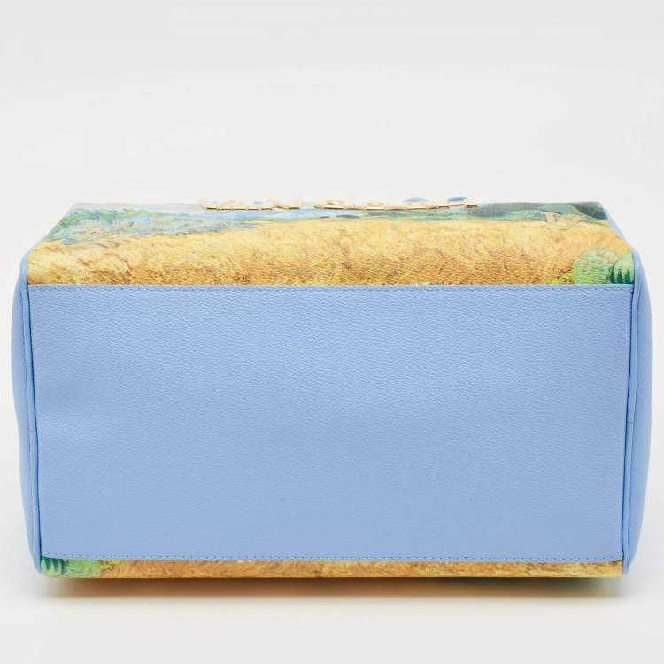 Pre Owned Louis Vuitton x Jeff Koons Blue Leather Masters Van Gogh Speedy 30 Bag