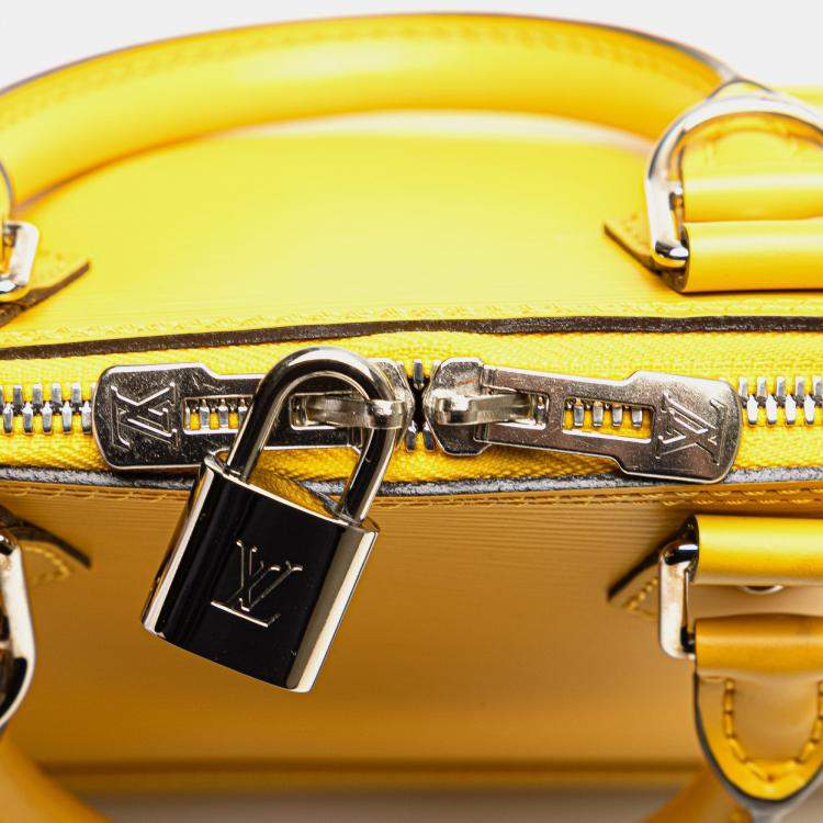 Pre Owned Louis Vuitton Yellow Epi Alma BB