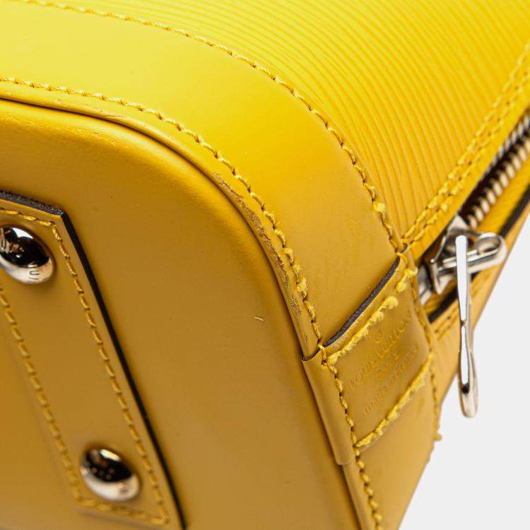 Pre Owned Louis Vuitton Yellow Epi Alma BB