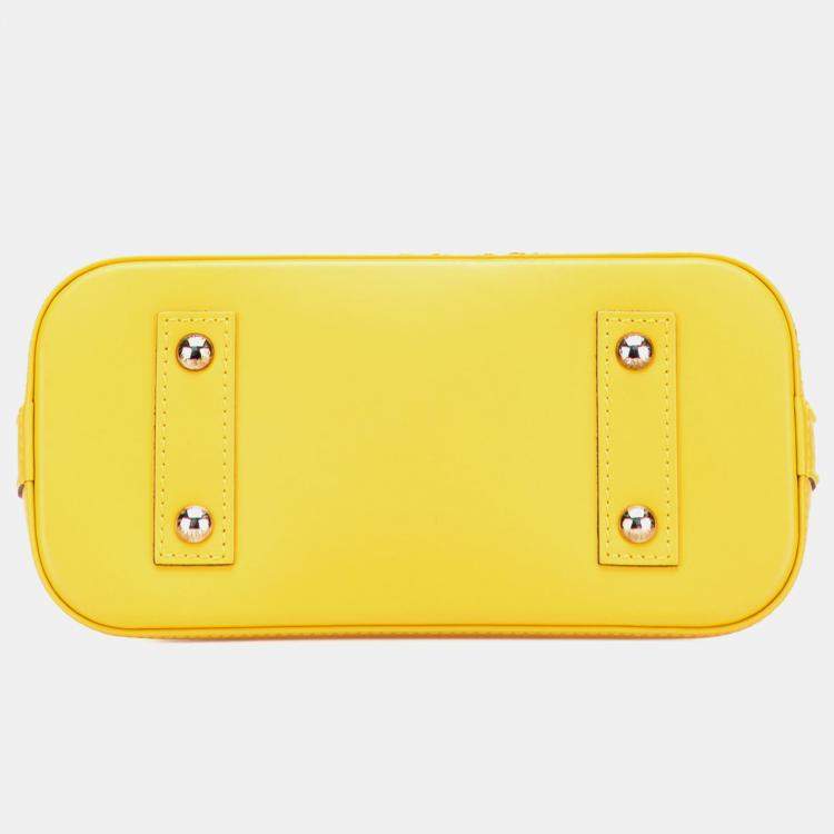 Pre Owned Louis Vuitton Yellow Epi Alma BB