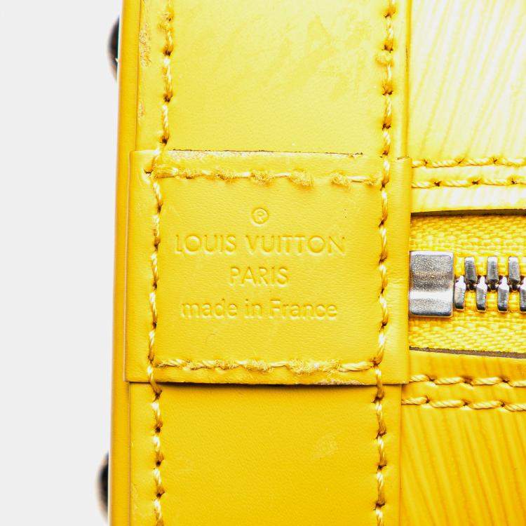 Pre Owned Louis Vuitton Yellow Epi Alma BB