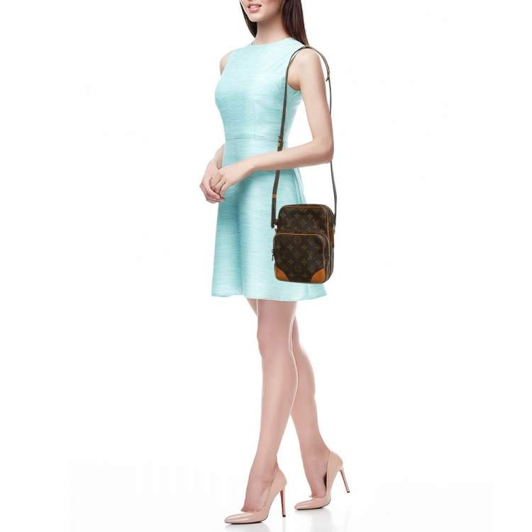 Pre Owned Louis Vuitton Monogram Canvas and Leather Amazone Bag