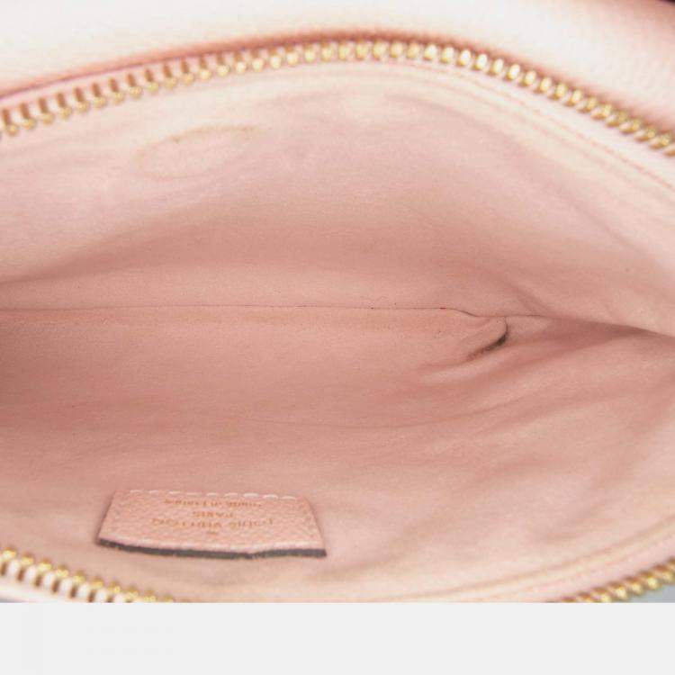 Pre Owned Louis Vuitton Pink Monogram Empreinte Twice