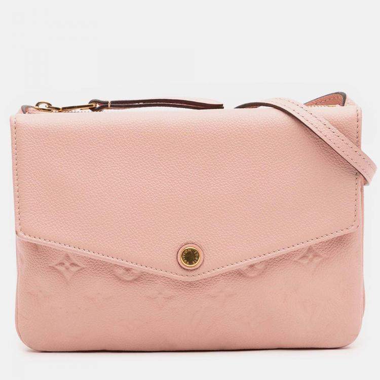 Pre Owned Louis Vuitton Pink Monogram Empreinte Twice