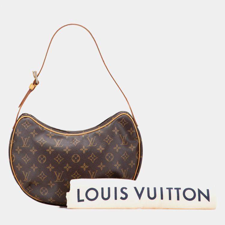 Pre Owned Louis Vuitton Brown Monogram Croissant MM