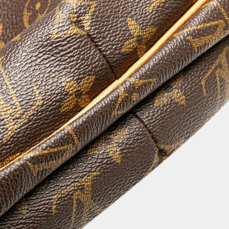 Pre Owned Louis Vuitton Brown Monogram Croissant MM