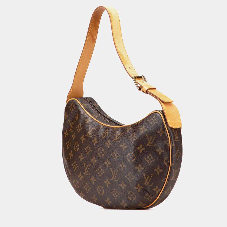 Pre Owned Louis Vuitton Brown Monogram Croissant MM