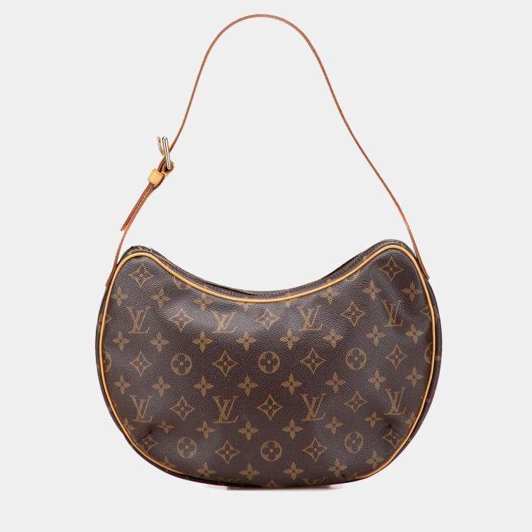 Pre Owned Louis Vuitton Brown Monogram Croissant MM
