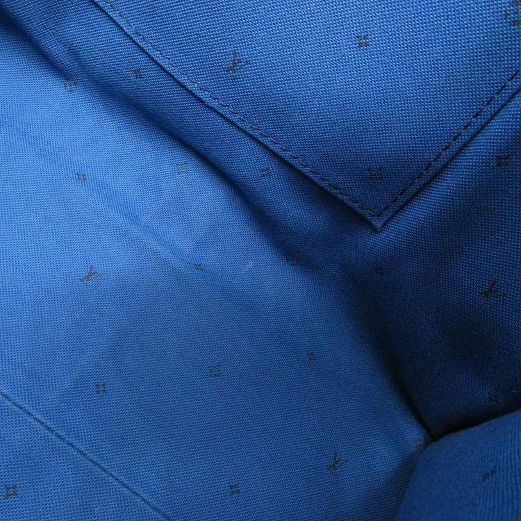 Pre Owned Louis Vuitton OnTheGo Blue Monogram LV Escale Size GM