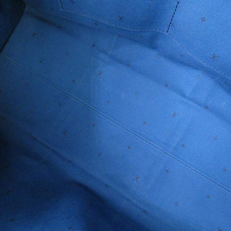 Pre Owned Louis Vuitton OnTheGo Blue Monogram LV Escale Size GM