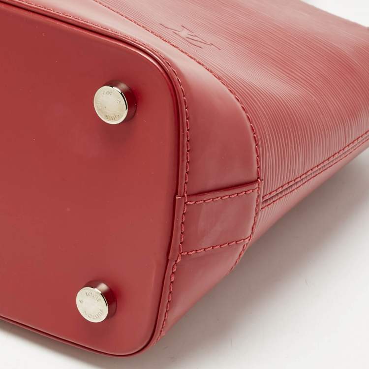 Pre Owned Louis Vuitton Carmine Epi Leather Mirabeau PM Bag