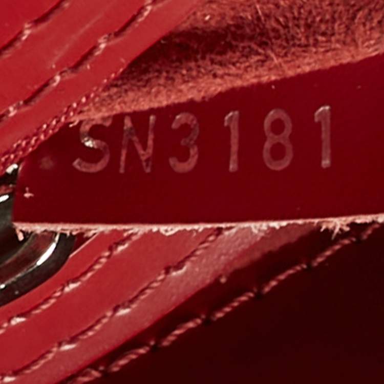 Pre Owned Louis Vuitton Carmine Epi Leather Mirabeau PM Bag