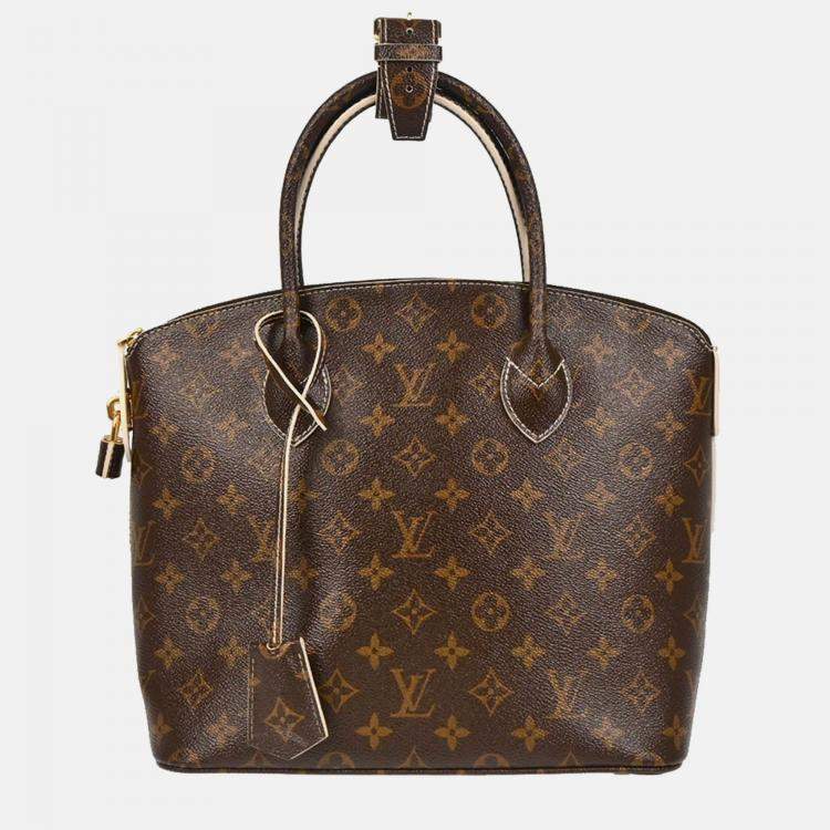 Pre Owned Louis Vuitton Lockit PM Monogram Shiny Canvas Shoulder Bag