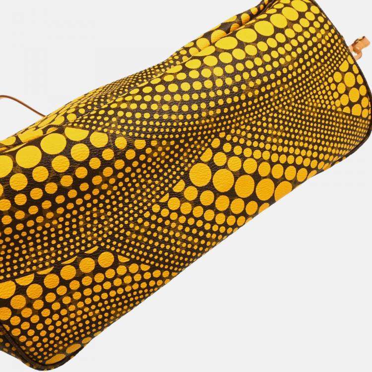 Pre Owned Louis Vuitton Neverfull MM Waves Jaune Monogram Canvas Tote Bag