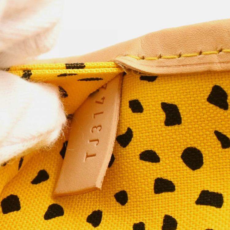 Pre Owned Louis Vuitton Neverfull MM Waves Jaune Monogram Canvas Tote Bag