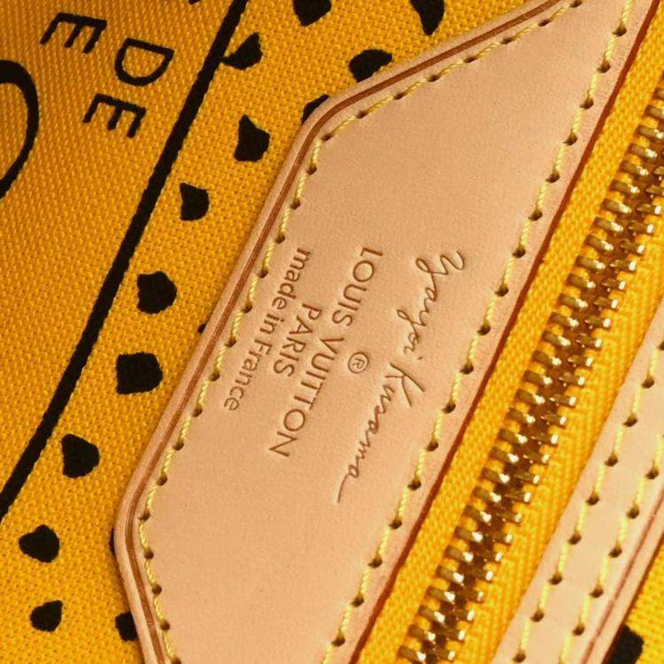 Pre Owned Louis Vuitton Neverfull MM Waves Jaune Monogram Canvas Tote Bag