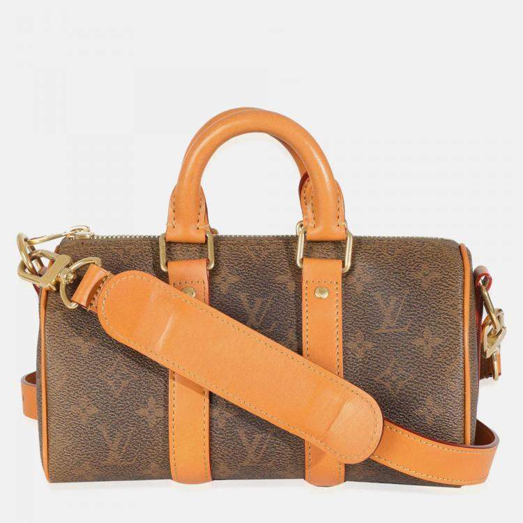 Pre Owned Louis Vuitton Monogram Dust Canvas Keepall Bandouliere 25