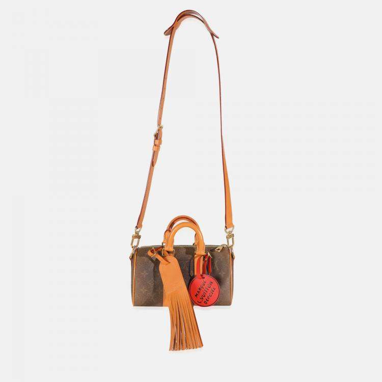 Pre Owned Louis Vuitton Monogram Dust Canvas Keepall Bandouliere 25