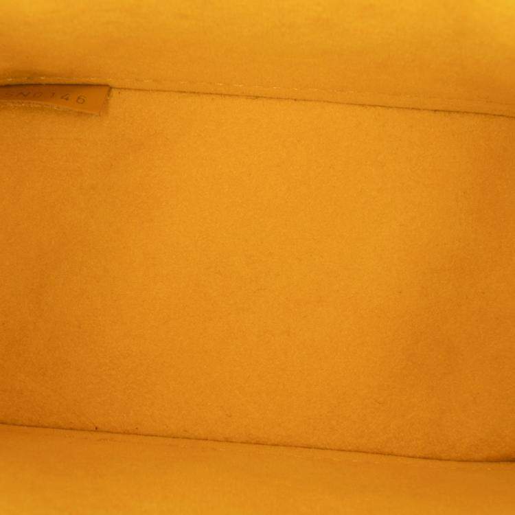Pre Owned Louis Vuitton Yellow Epi Nano Alma