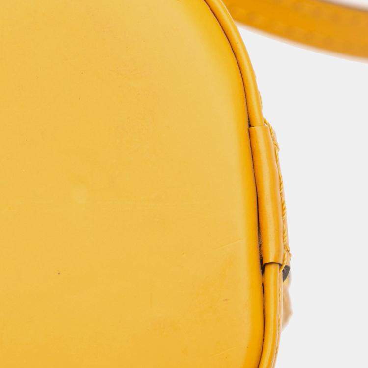 Pre Owned Louis Vuitton Yellow Epi Nano Alma