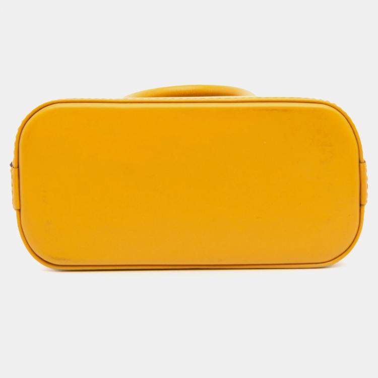 Pre Owned Louis Vuitton Yellow Epi Nano Alma