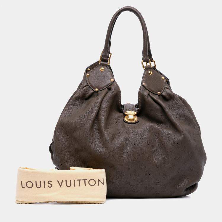 Pre Owned Louis Vuitton Brown Monogram Mahina XL Hobo