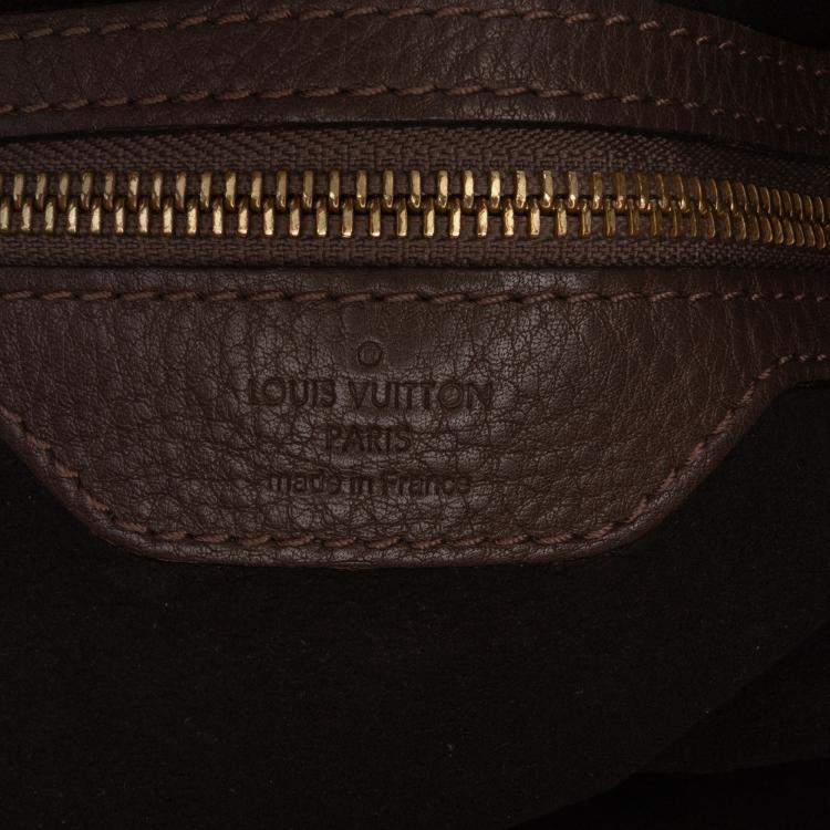 Pre Owned Louis Vuitton Brown Monogram Mahina XL Hobo