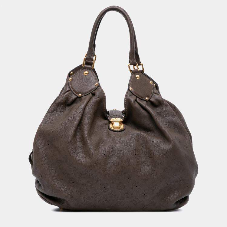 Pre Owned Louis Vuitton Brown Monogram Mahina XL Hobo