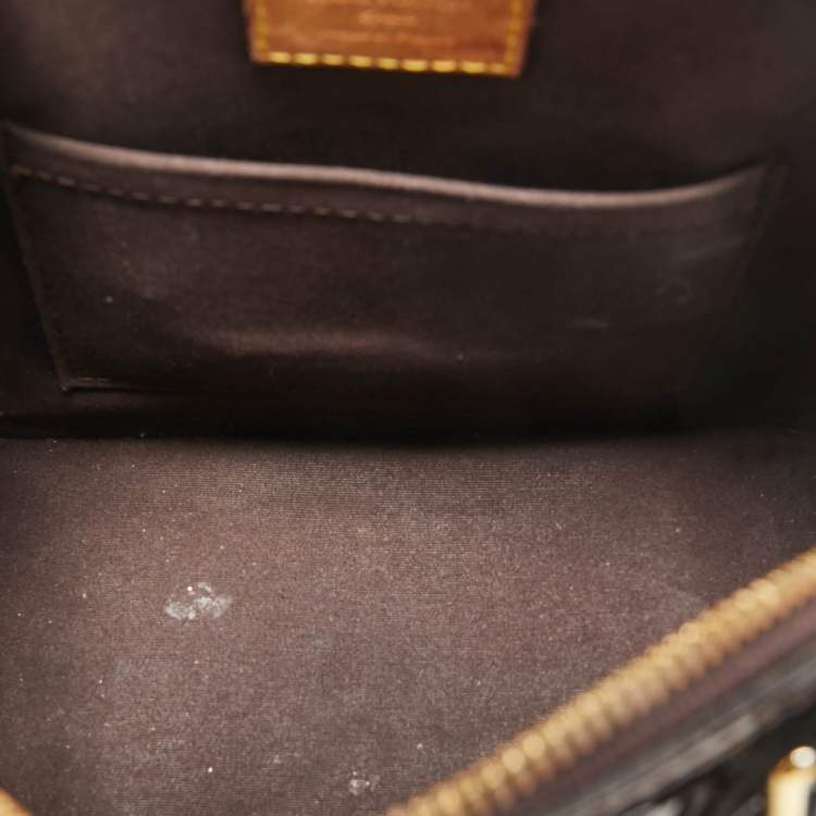 Pre Owned Louis Vuitton Amarante Monogram Vernis Alma BB Bag