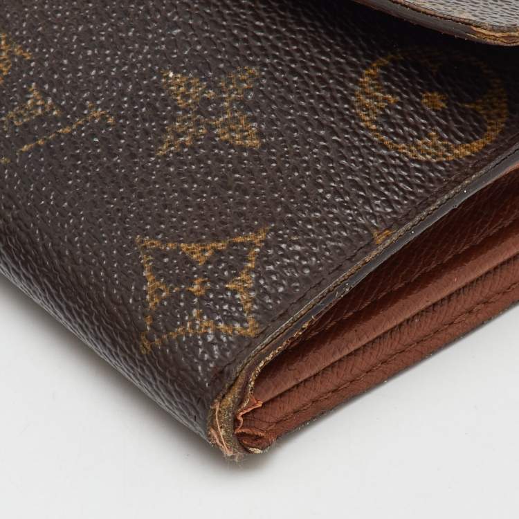 Pre Owned Louis Vuitton Monogram Canvas Sarah Long Wallet