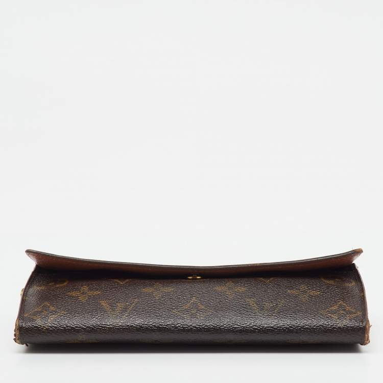 Pre Owned Louis Vuitton Monogram Canvas Sarah Long Wallet