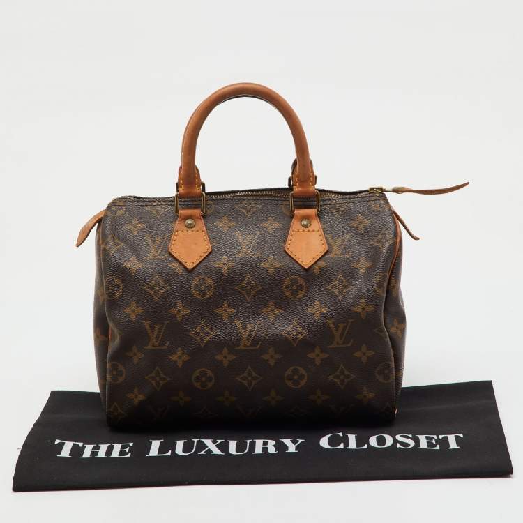 Pre Owned Louis Vuitton Monogram Canvas Speedy 25 Bag