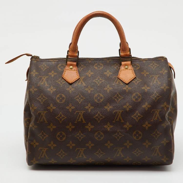 Pre Owned Louis Vuitton Monogram Canvas Speedy 30 Bag