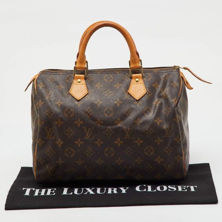 Pre Owned Louis Vuitton Monogram Canvas Speedy 30 Bag