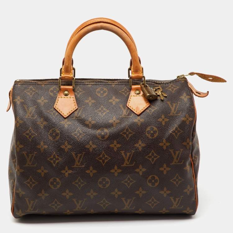 Pre Owned Louis Vuitton Monogram Canvas Speedy 30 Bag
