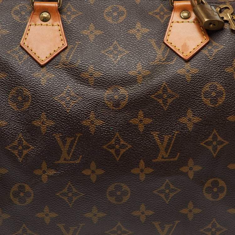 Pre Owned Louis Vuitton Monogram Canvas Speedy 30 Bag