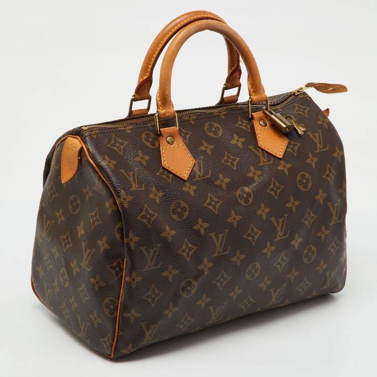 Pre Owned Louis Vuitton Monogram Canvas Speedy 30 Bag