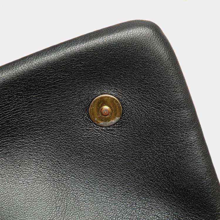 Pre Owned Louis Vuitton Black Monogram Embossed Pochette Coussin