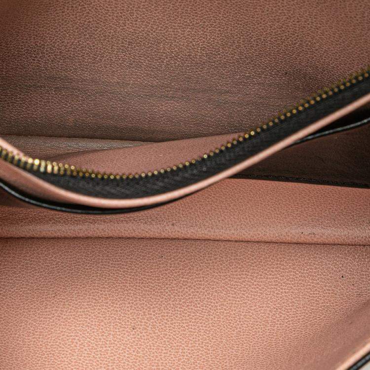 Pre Owned Louis Vuitton Black Monogram Embossed Pochette Coussin