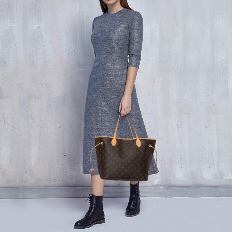 Pre Owned Louis Vuitton Monogram Canvas Neverfull MM Bag