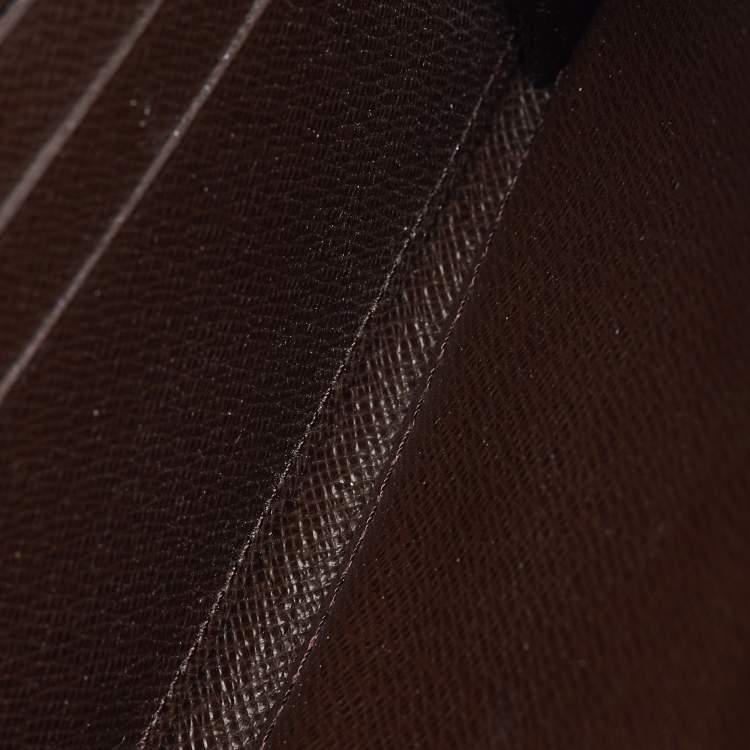 Pre Owned Louis Vuitton Damier Ebene Canvas Sarah Long Wallet