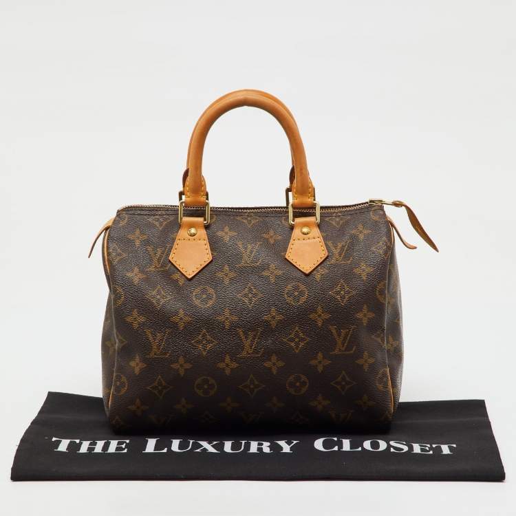 Pre Owned Louis Vuitton Monogram Canvas Speedy 25 Bag