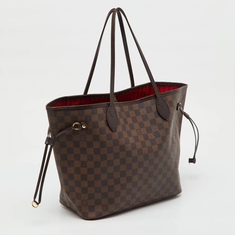 Pre Owned Louis Vuitton Damier Ebene Canvas Neverfull MM Bag