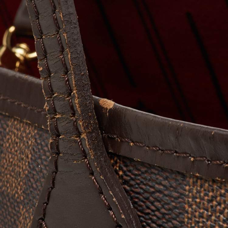 Pre Owned Louis Vuitton Damier Ebene Canvas Neverfull MM Bag