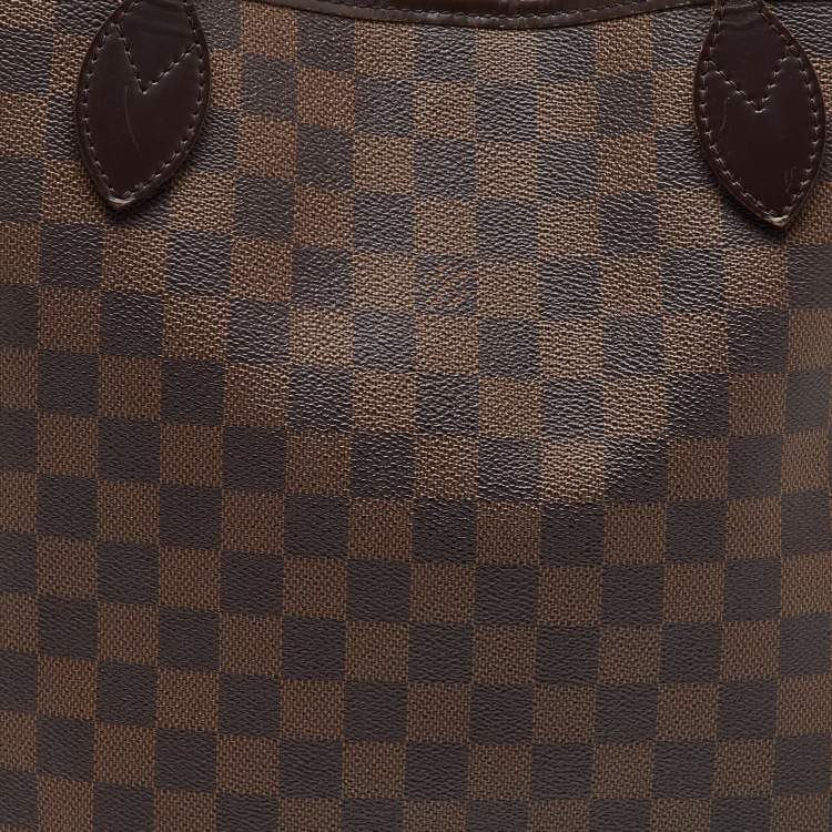 Pre Owned Louis Vuitton Damier Ebene Canvas Neverfull MM Bag