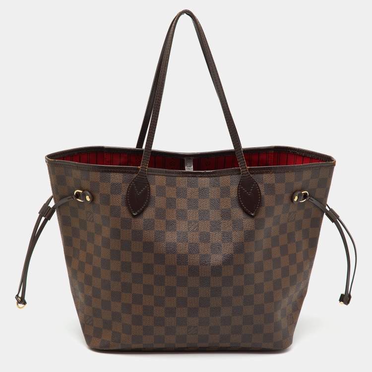 Pre Owned Louis Vuitton Damier Ebene Canvas Neverfull MM Bag