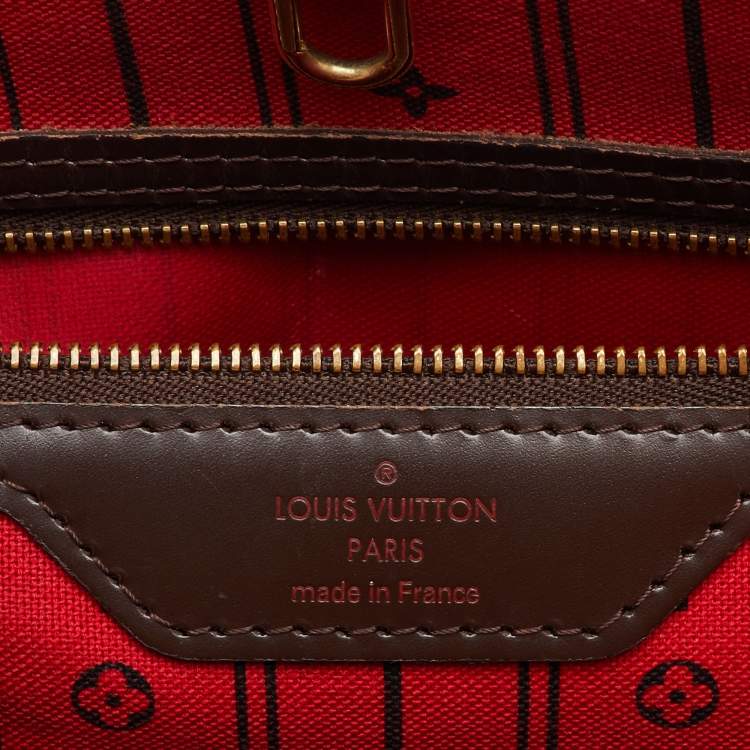 Pre Owned Louis Vuitton Damier Ebene Canvas Neverfull MM Bag