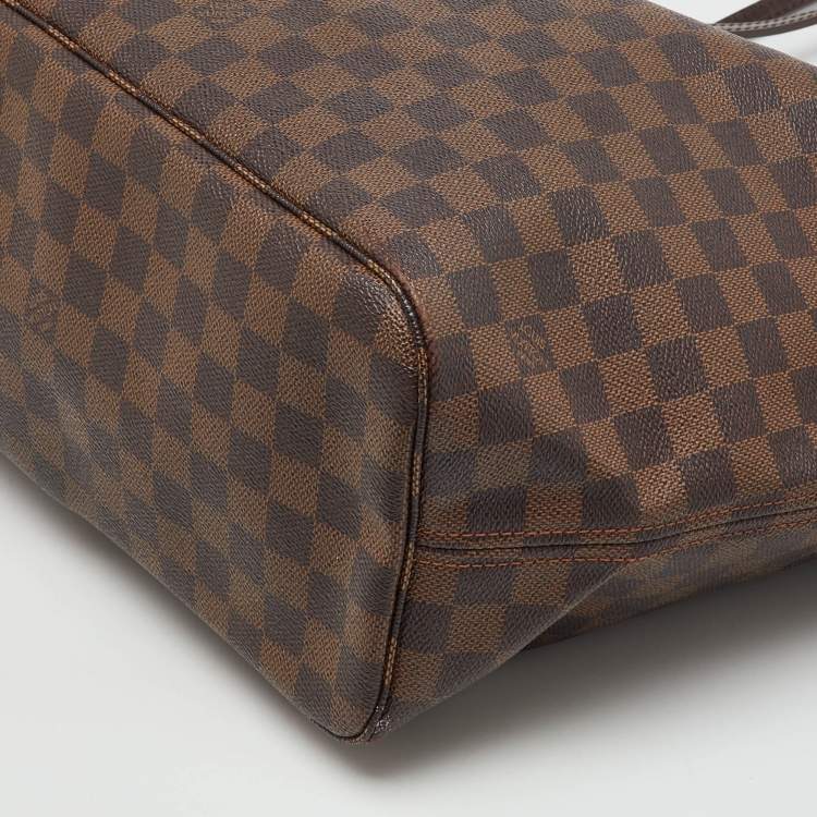 Pre Owned Louis Vuitton Damier Ebene Canvas Neverfull MM Bag